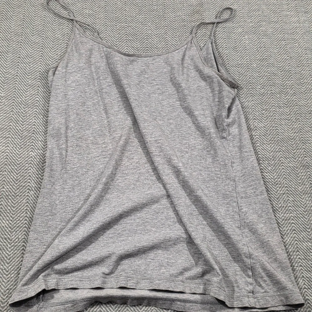Gap Womens Heather Grey Spaghetti Strap Camisole Scoop Neck Tank Top Size M
